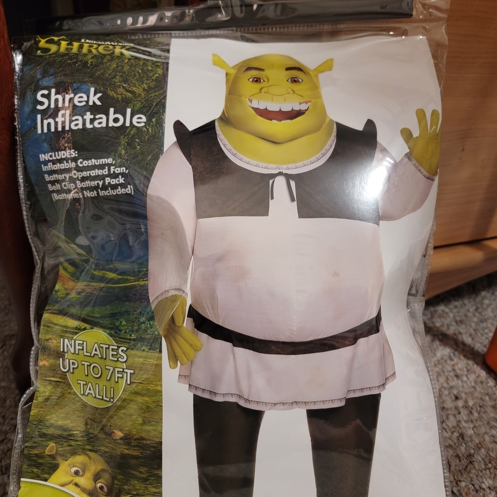 Spirit Shrek Inflatable Adult Costume - Green and White